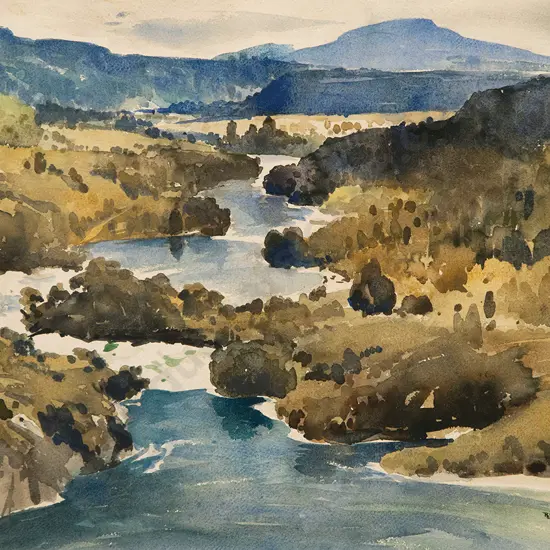 Peter McIntyre - Aratiatia Rapids