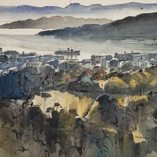 Peter McIntyre - Wellington Harbour
