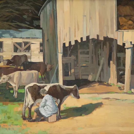 Colin V Wheeler - Cowbyre at Weston (North Otago)