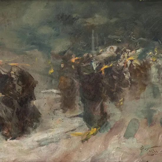 Girolamo Pieri Ballati Nerli - The Funeral Procession