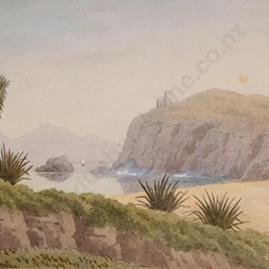 JBC Hoyte - Coastal Landscape with Ruin