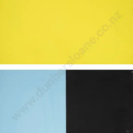 Simon Morris - Black Blue & Yellow Abstract