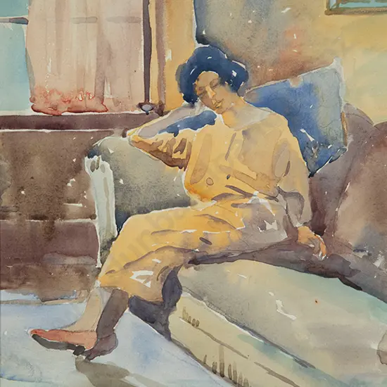 T A McCormack - Portrait of Mabel, the artist's wife