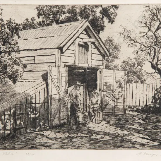 E Mervyn Taylor - The Old Stable