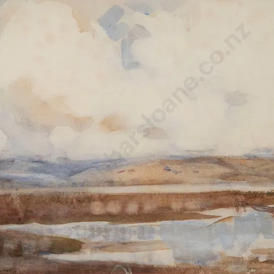 Attributed M O Stoddart - Heathcote River, Christchurch