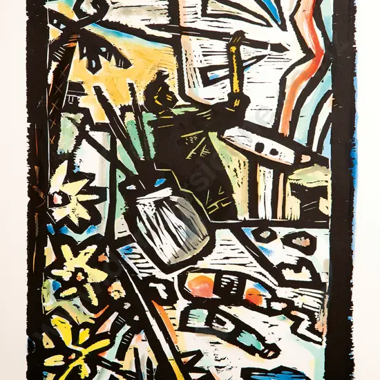 Nigel Brown - The Artist in his Studio