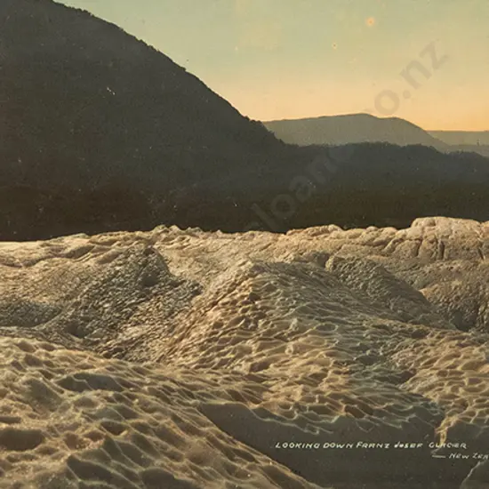 R P Moore - Looking Down Franz Josef Glacier