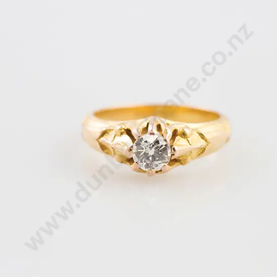 18ct Solitaire Diamond Ring