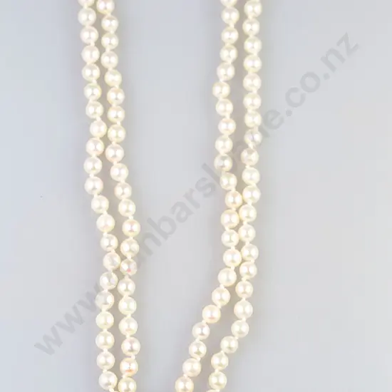 Double Strand Cultured Pearl Necklace