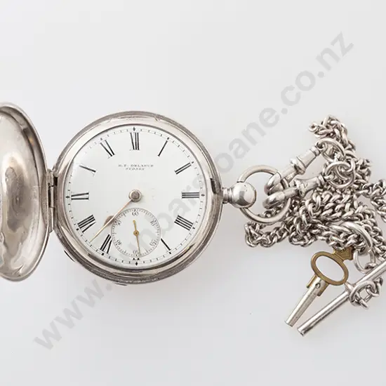 S/S Hunter Case Key Wind Pocket Watch
