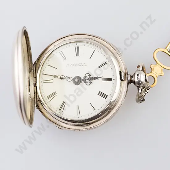 S/S Hunter Case Key Wind Small Pocket Watch