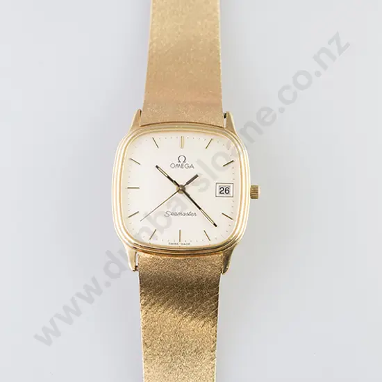 14ct Gents Omega Seamaster Wrist Watch