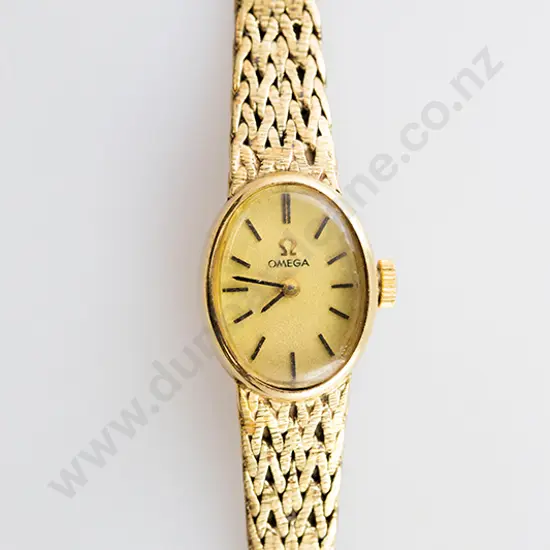 14ct Ladies Omega Dress Wrist Watch