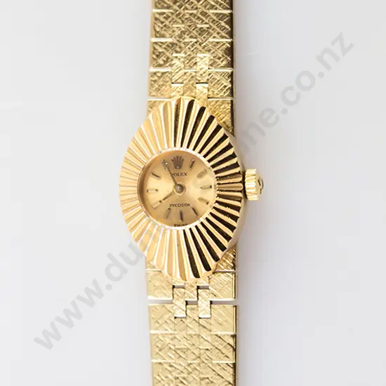 Vintage 18ct Rolex Precision Ladies Wrist Watch