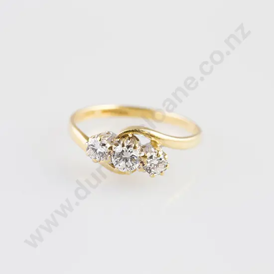 18ct Three Stone Diamond Ring
