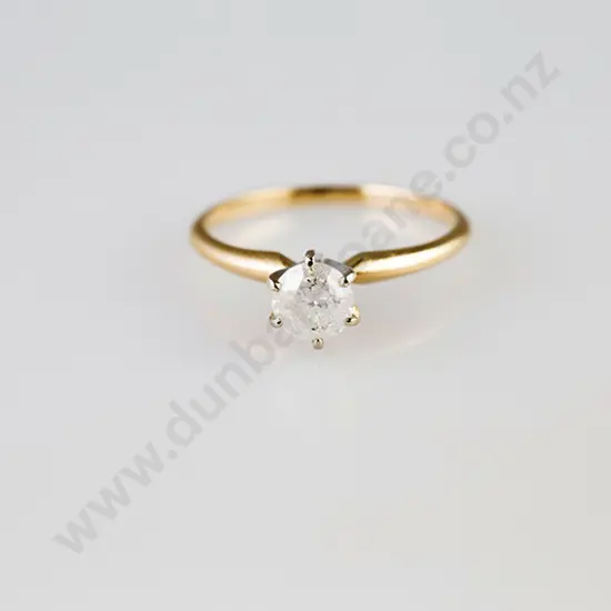14ct Solitaire Diamond Ring
