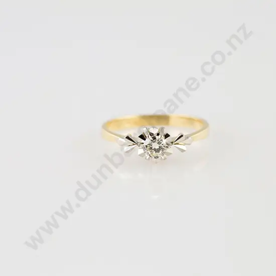18ct Solitaire Diamond Ring