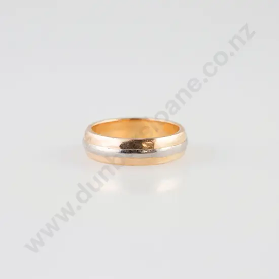 18ct & Palladium Wedding Band