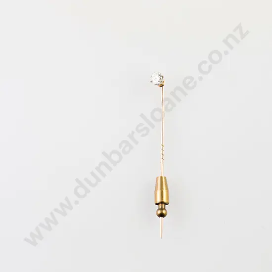Edwardian Single Diamond Stick Pin