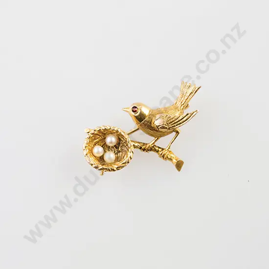 9ct Bird Brooch