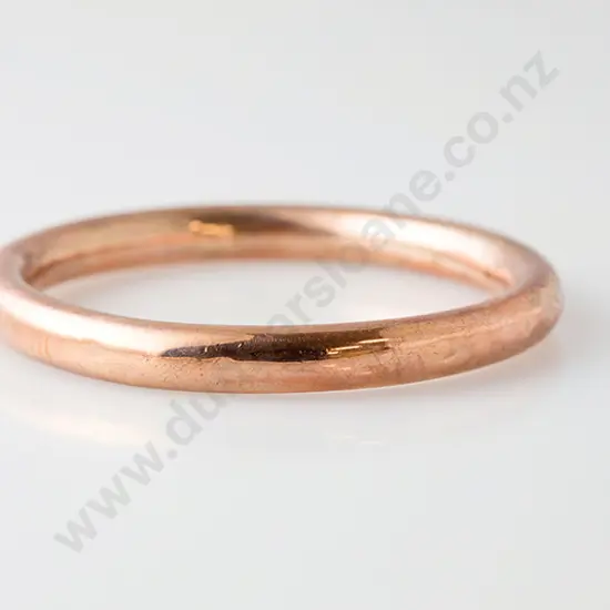9ct Plain Hollow Bangle