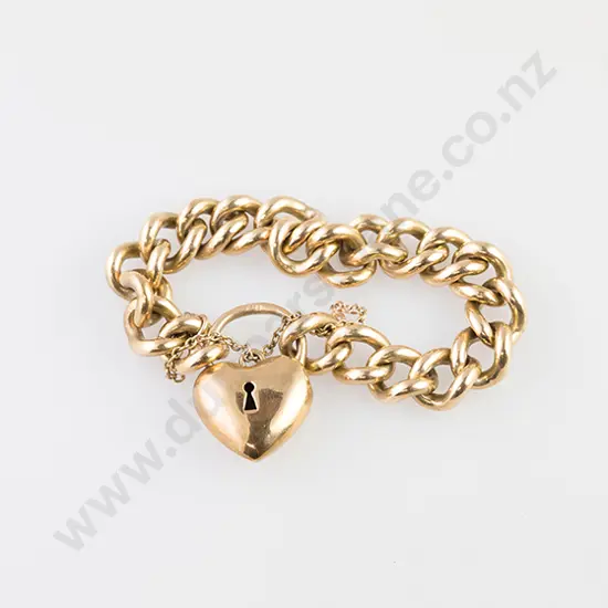 9ct Heavy Curb Link Bracelet
