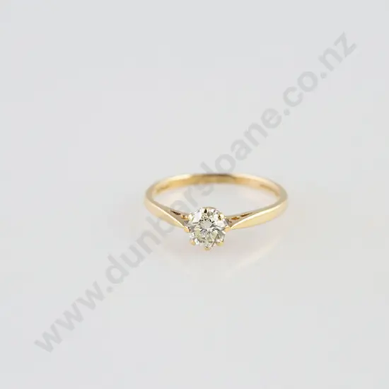 18ct Solitaire Diamond Ring