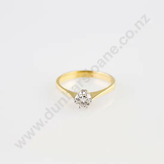 18ct Solitaire Diamond Ring