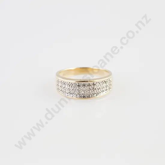 9ct Multiple Diamond Band Ring