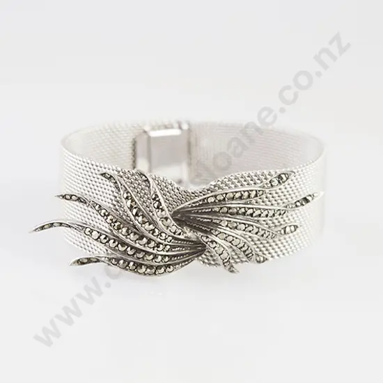 S/S Wide Mesh Strap Bracelet