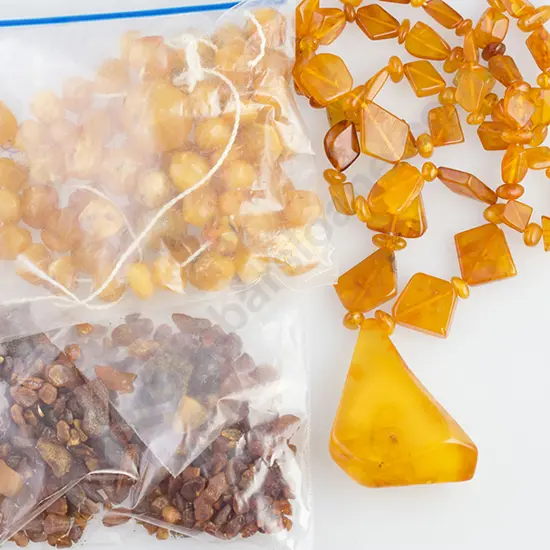 Single Strand Amber Bead & Pendant Necklace and others