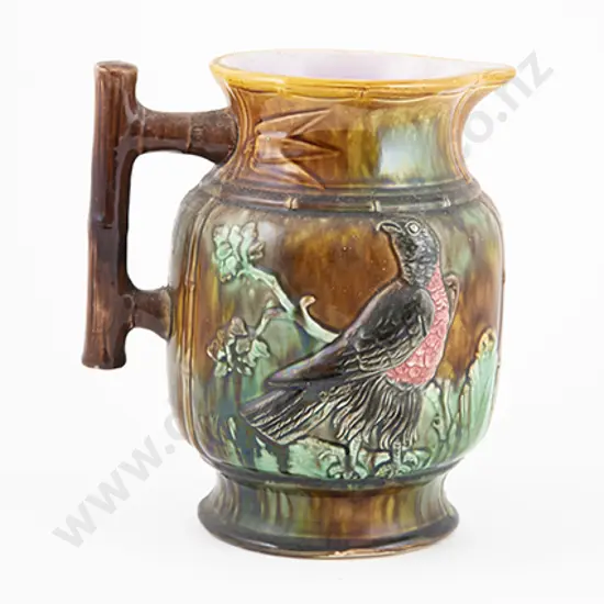 Late Victorian Large Majolica Water Jug