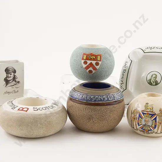 Collection Whisky & Other Advertising Vesta Strikers and Ashtrays (6)