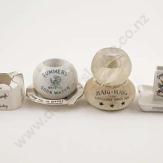 Collection Whisky & Other Advertising Vesta Strikers and Ashtrays (6)