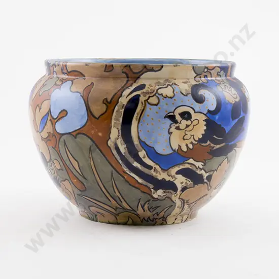 Bursley Ware Art Deco Jardiniere "Amstel" design by Frederick Rhead