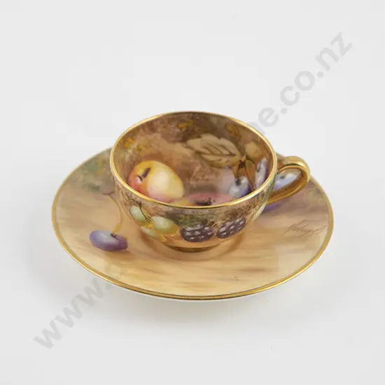 Royal Worcester Miniature Teacup and Saucer