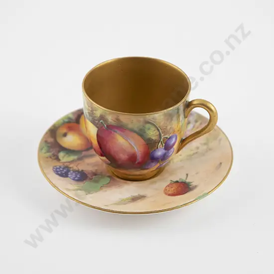 Royal Worcester Miniature Coffee Cup and Saucer