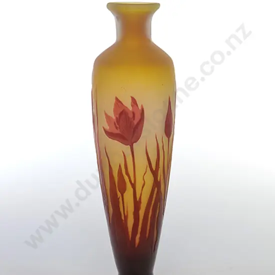 Late C19th/ Early C20th Galle Specimen Vase