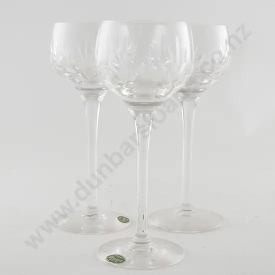 Set of 10 Stuart Crystal Long Stemmed Wine Goblets