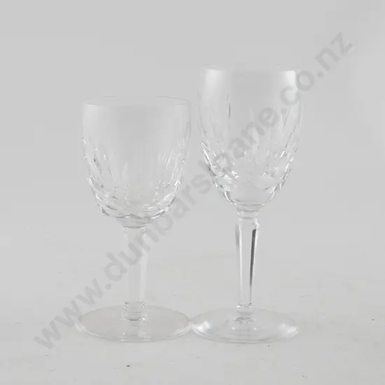 Two Sets of Waterford Crystal Goblets