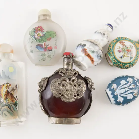 Six Various Snuff Bottles