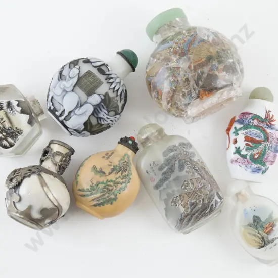 Eight Various Snuff Bottles