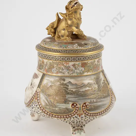 Late C19th Satsuma Censor and Cover