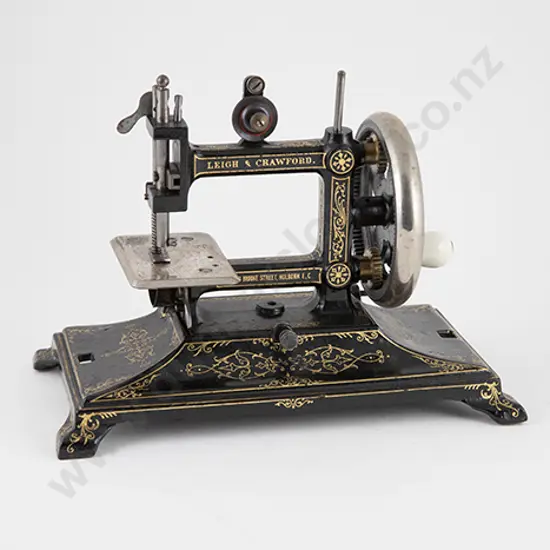 Victorian Cast Iron Sewing Machine By Leigh & Crawford