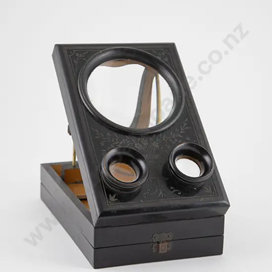 Vict Ebonised Stereoscopic Viewer