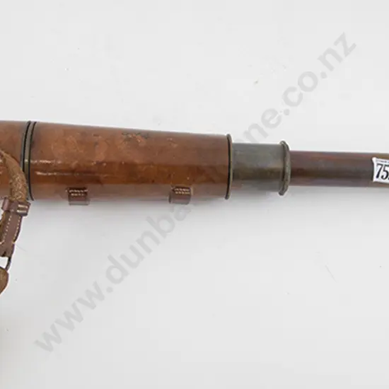 B.B.Ltd Oxidised Brass 3 Draw Telescope