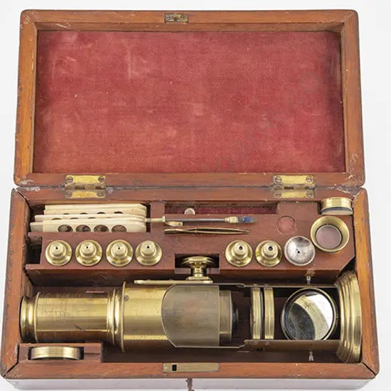 Victorian All Brass Field Microscope