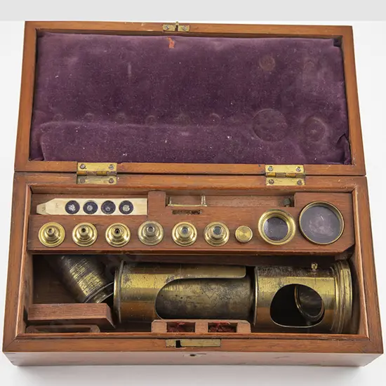 Victorian All Brass Field Microscope