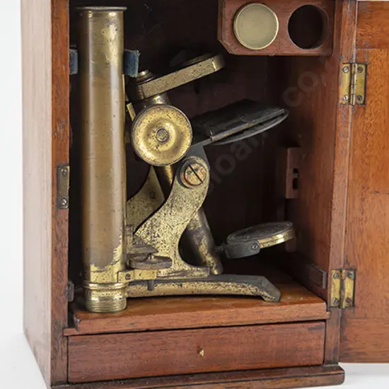Victorian All Brass Portable Microscope