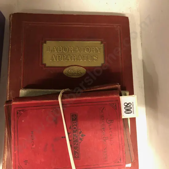 Five Reference Works Pertaining to Microscopes and Science